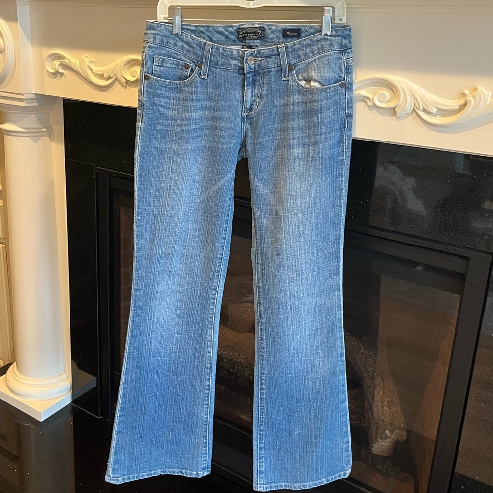 Comfy!  Jeans Flare Seven7 Womens 28 Denim
